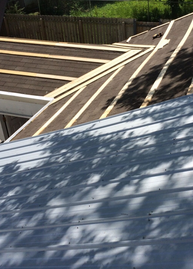 Metal Roof Installation by Kaon Roofs - Before