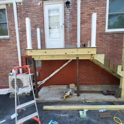 Deck repair and restoration - Before