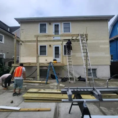 Elevated deck construction - Kaon Roofs
