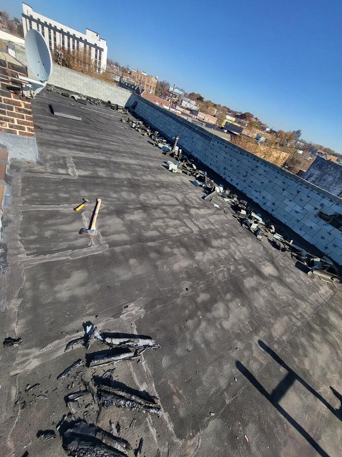 Commercial Roofing System Installation by Kaon Roofs - Before